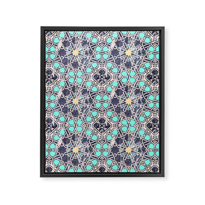 Mosaic moroccan tile B Framed Canvas Print Gallery Image 1