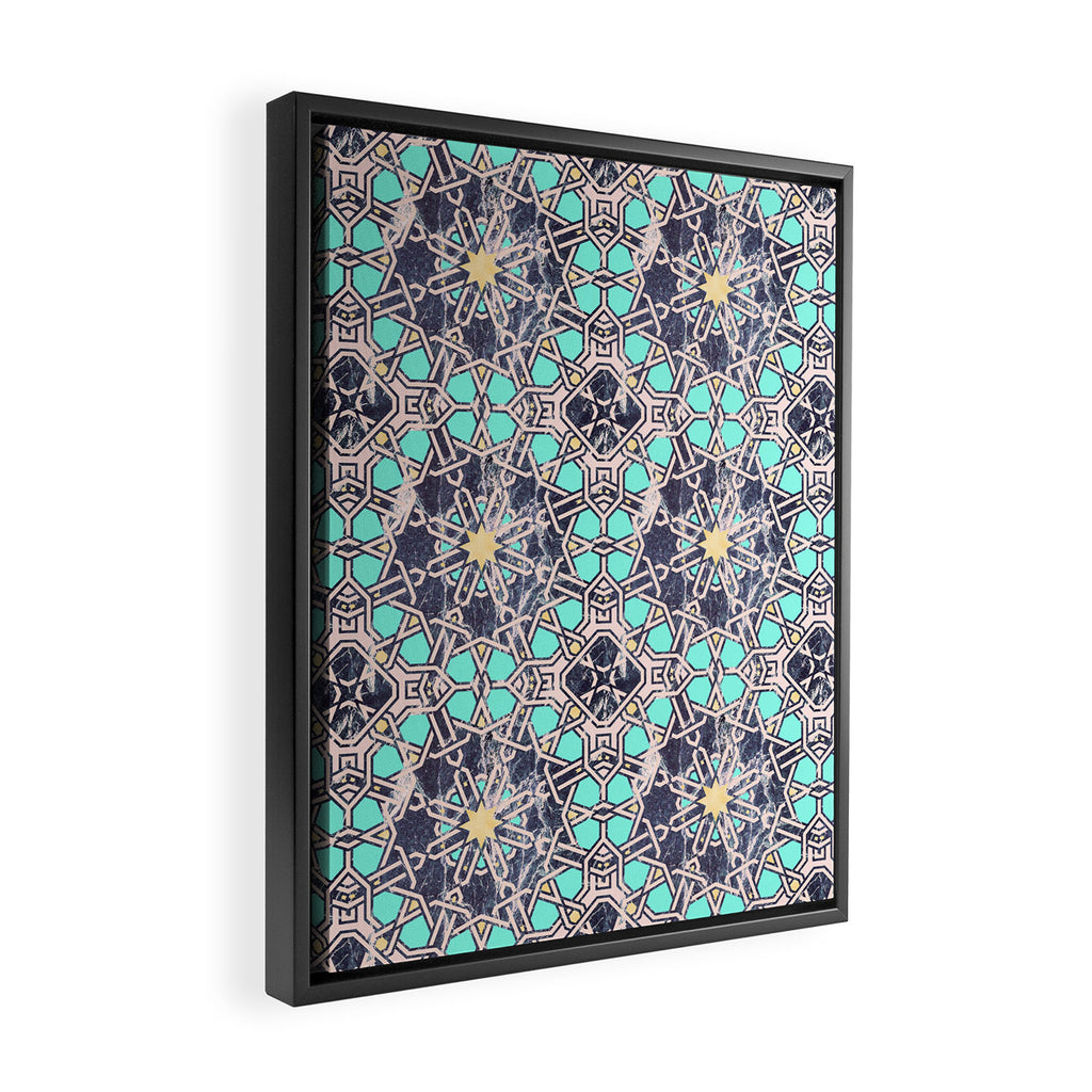 Mosaic moroccan tile B Framed Canvas Print Gallery Image 2