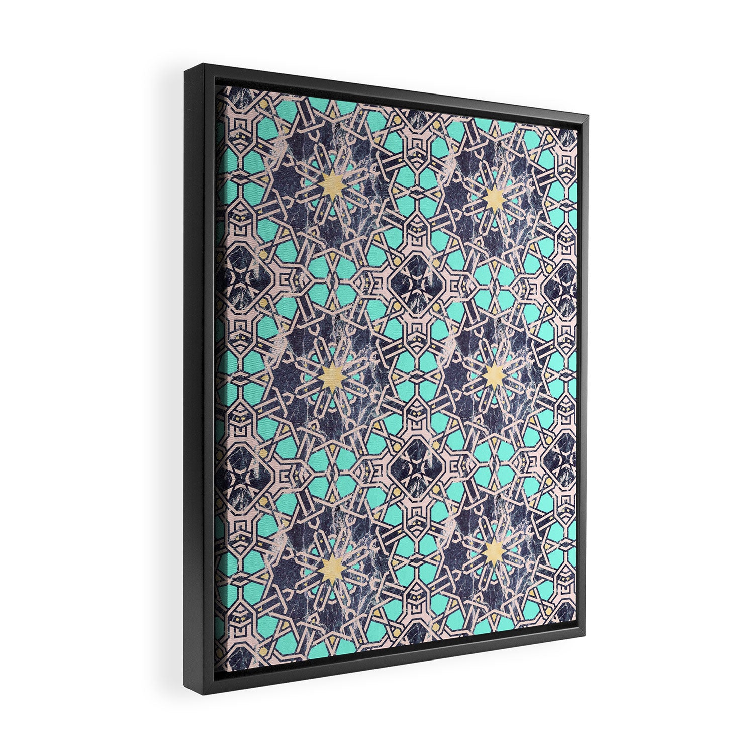 Mosaic moroccan tile B Framed Canvas Print Gallery Image 2