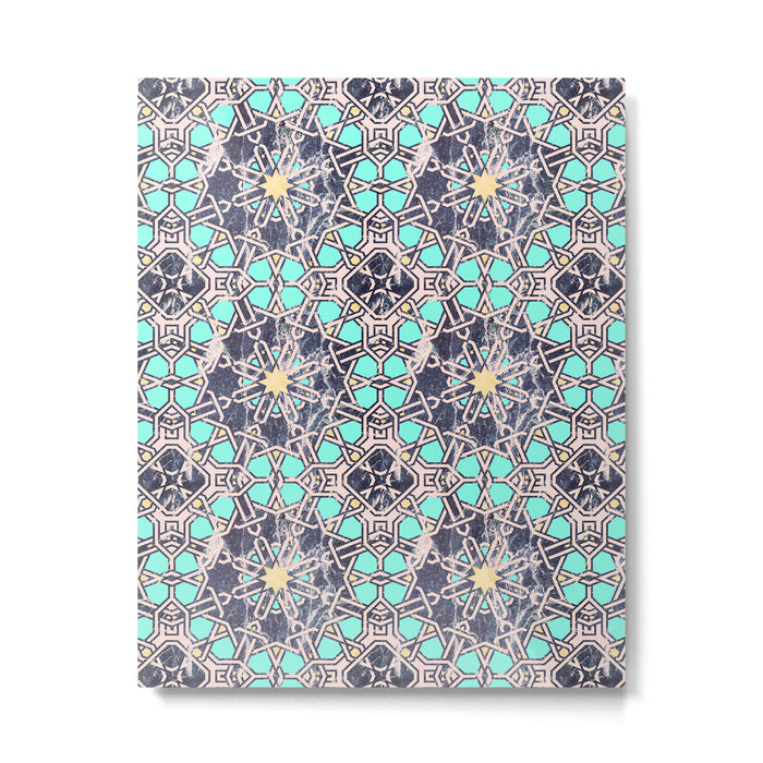Mosaic moroccan tile B Metal Print Gallery Image 1