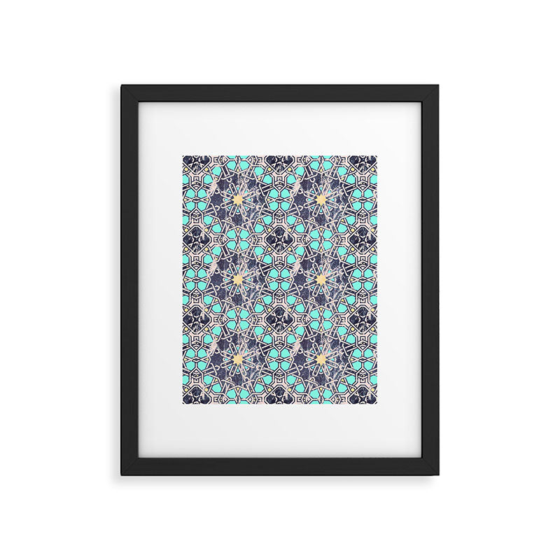 Mosaic moroccan tile B Framed Art Print Gallery Image 5