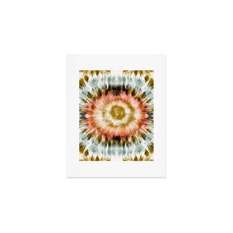 Mosaic tie dye 45B Art Print Gallery Image 1