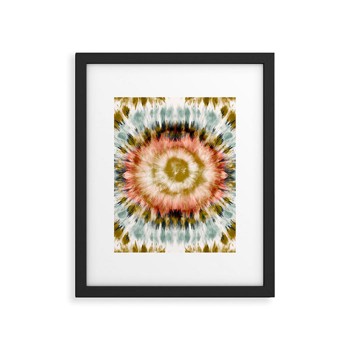 Mosaic tie dye 45B Framed Art Print Gallery Image 1