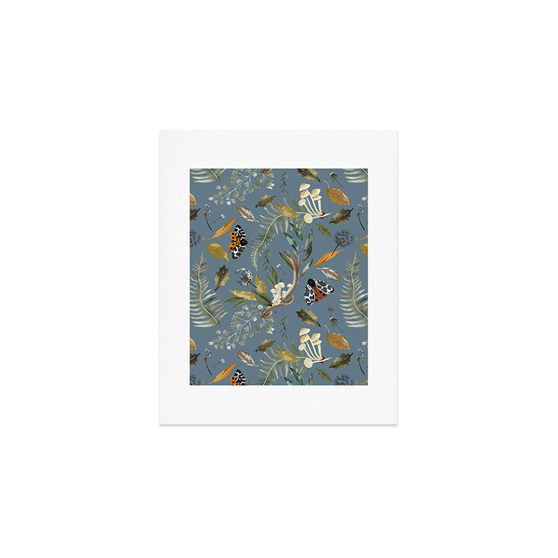 Moths Mystical Woodland B Art Print Gallery Image 1