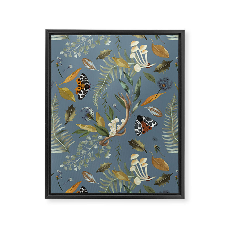 Moths Mystical Woodland B Framed Canvas Print Gallery Image 8