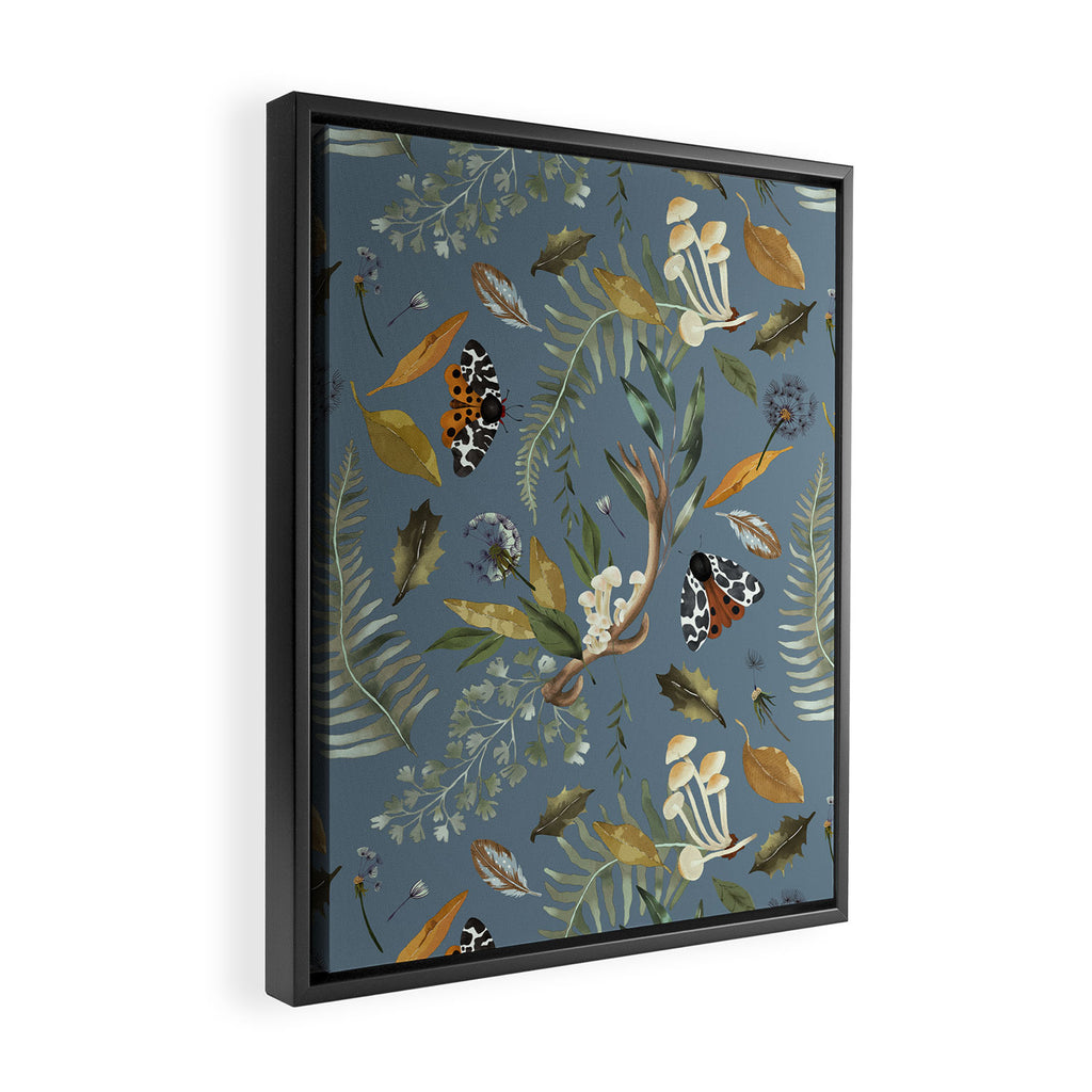 Moths Mystical Woodland B Framed Canvas Print Gallery Image 2
