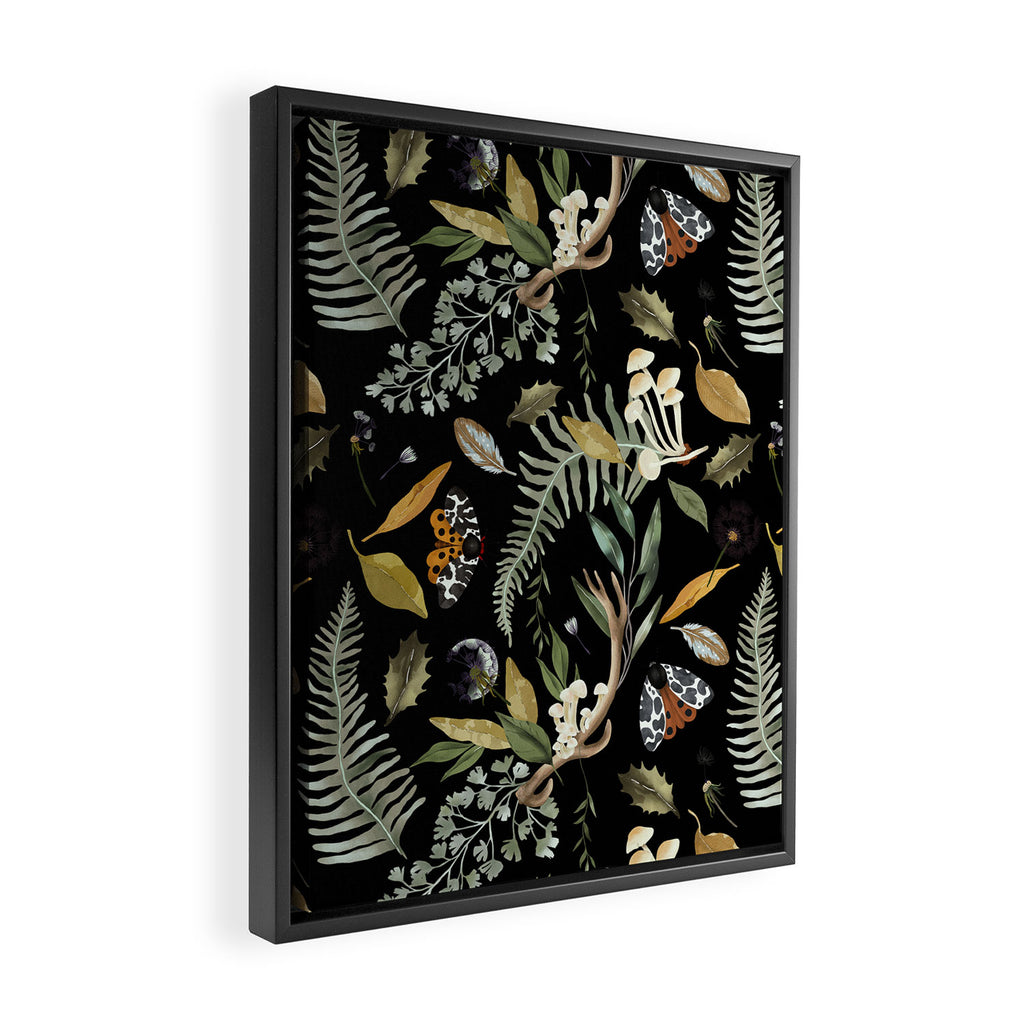 Moths Mystical Woodland D Framed Canvas Print Gallery Image 2