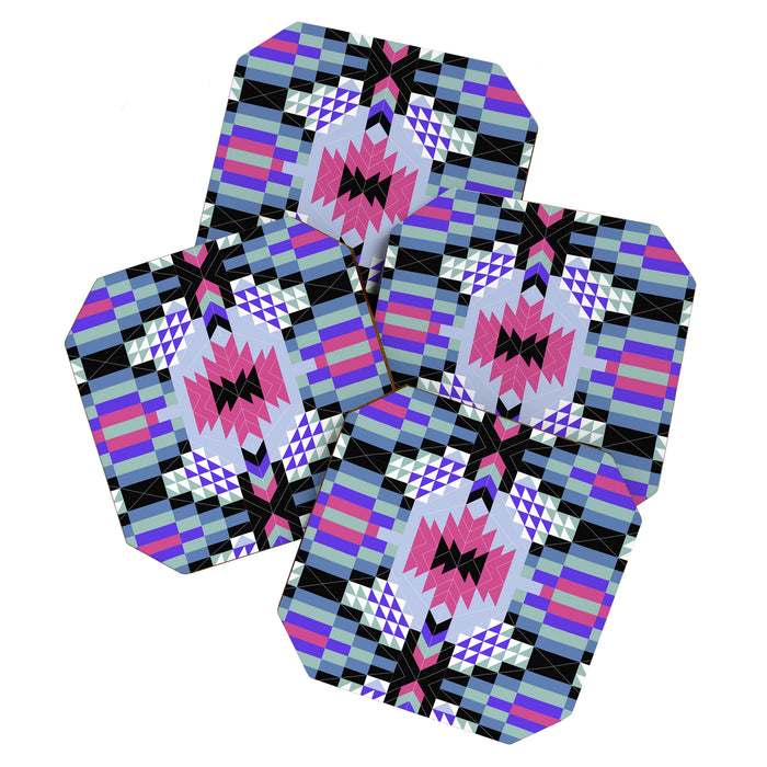 MP Tribal geometric A Coaster Gallery Image 1