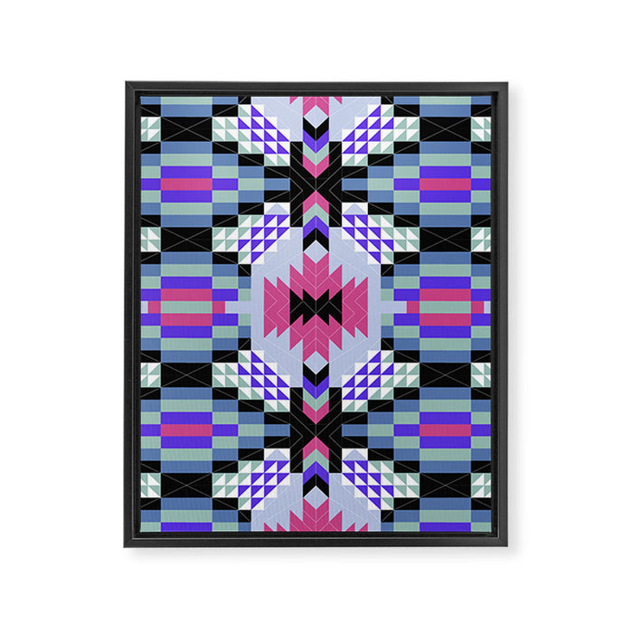 MP Tribal geometric A Framed Canvas Print Gallery Image 1