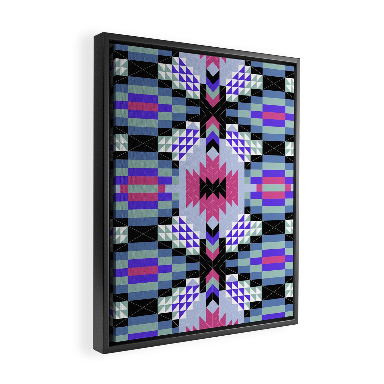 MP Tribal geometric A Framed Canvas Print Gallery Image 2