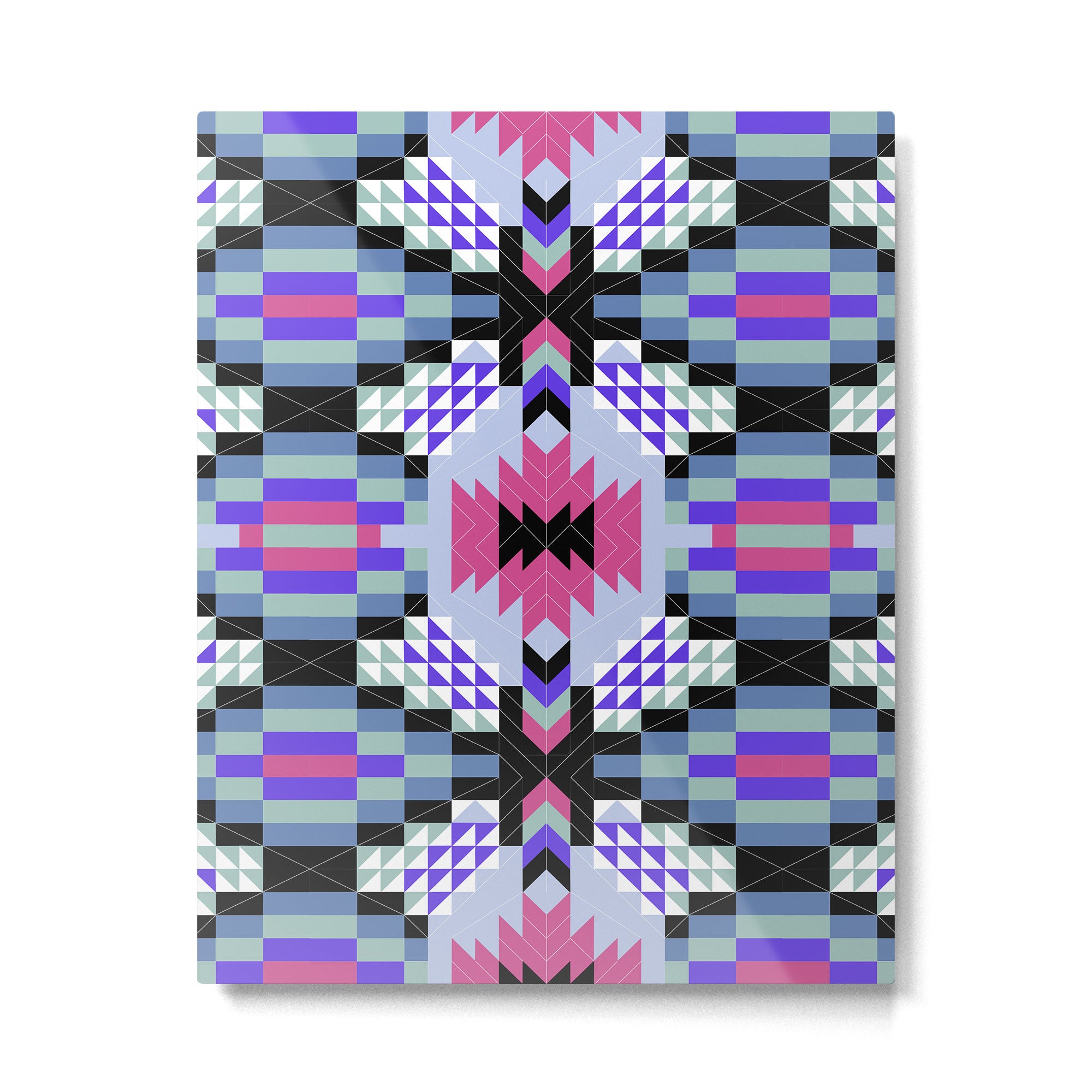 MP Tribal geometric A Metal Print Gallery Image 6
