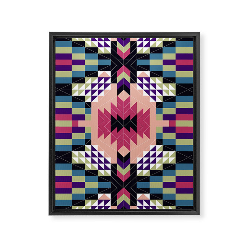 MP Tribal geometric B Framed Canvas Print Gallery Image 8