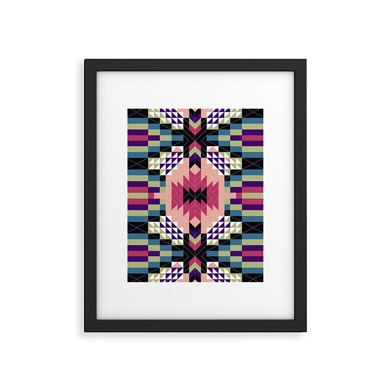 MP Tribal geometric B Framed Art Print Gallery Image 6