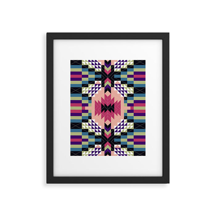 MP Tribal geometric B Framed Art Print Gallery Image 1