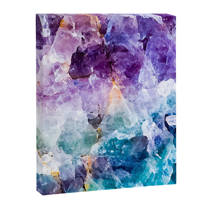 Multicolor quartz texture Canvas Print Gallery Image 1