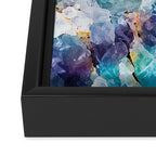 Multicolor quartz texture Framed Canvas Print Gallery Image 3