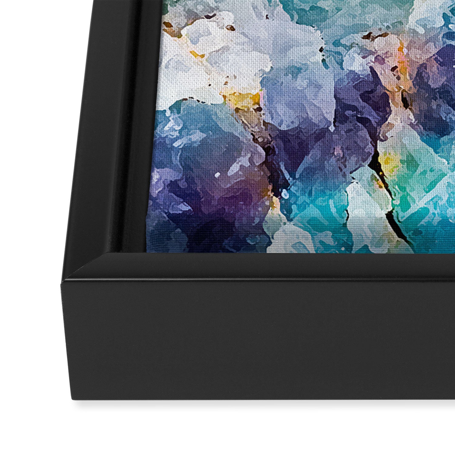 Multicolor quartz texture Framed Canvas Print Gallery Image 3