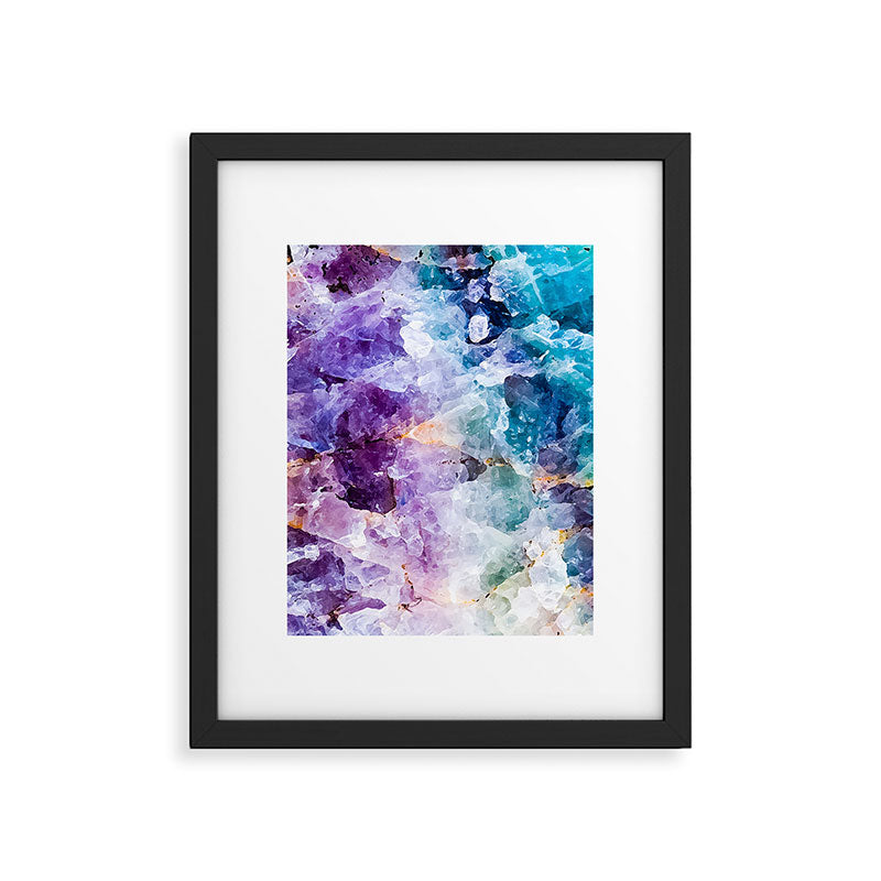 Multicolor quartz texture Framed Art Print Gallery Image 6