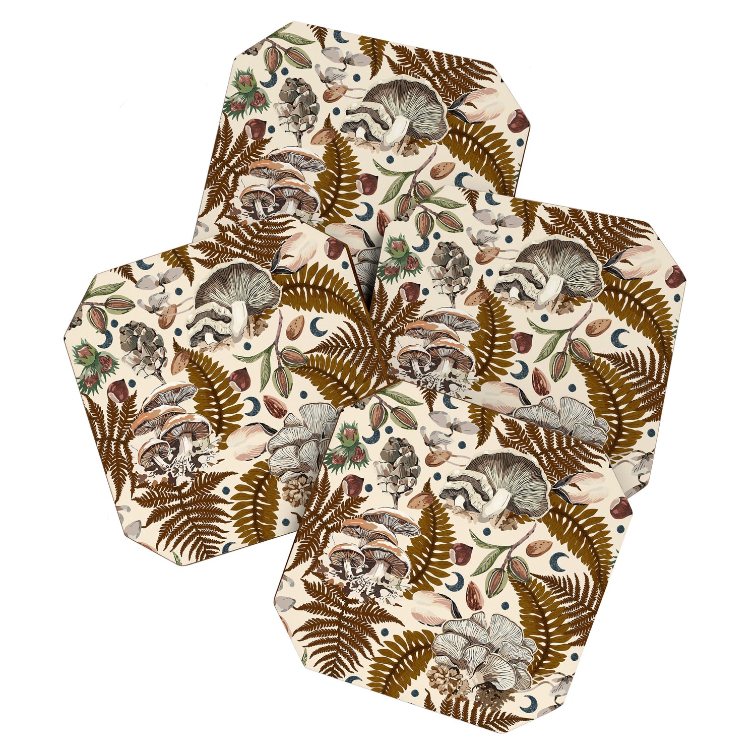 Mushrooms in moon forest A Coaster Gallery Image 1