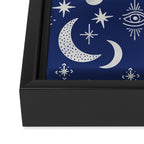 Mystic symbols in the dark sky Framed Canvas Print Gallery Image 3