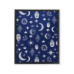 Mystic symbols in the dark sky Framed Canvas Print Gallery Image 8