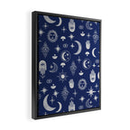 Mystic symbols in the dark sky Framed Canvas Print Gallery Image 2