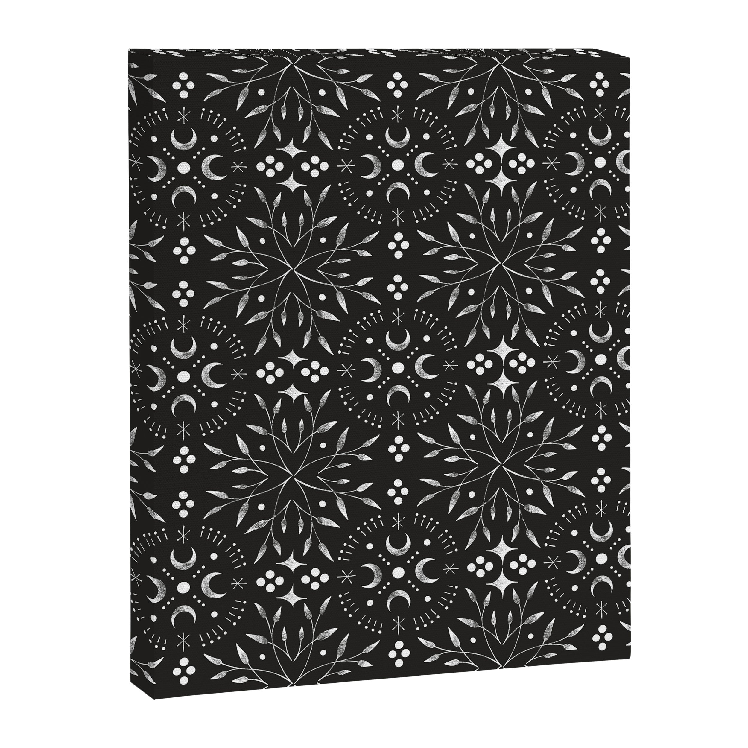 Mystical mosaic lunar phases BN Canvas Print Gallery Image 8