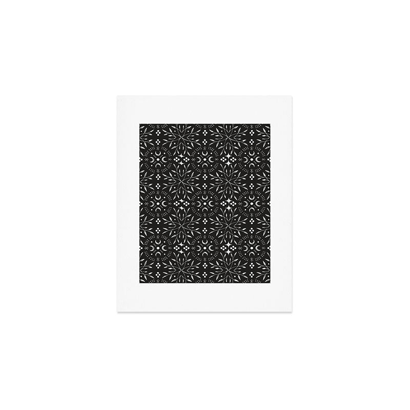 Mystical mosaic lunar phases BN Art Print Gallery Image 1