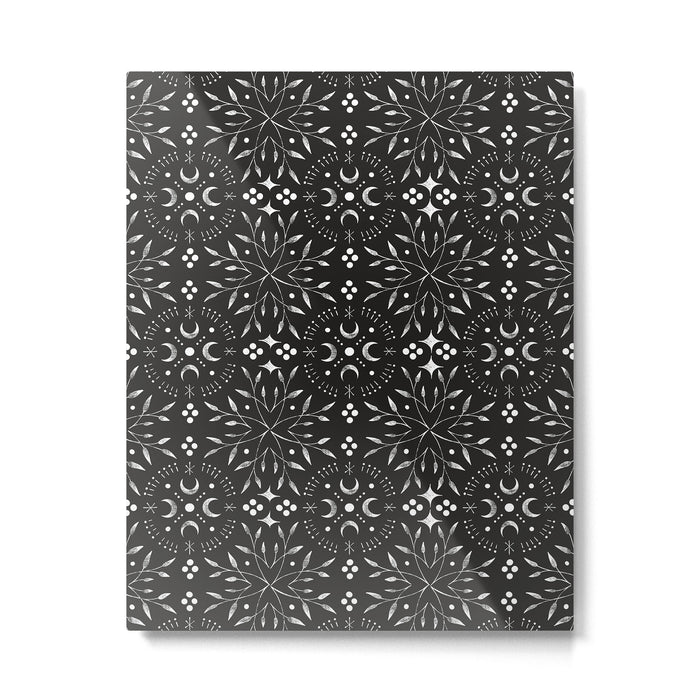 Mystical mosaic lunar phases BN Metal Print Gallery Image 1