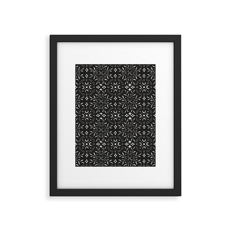 Mystical mosaic lunar phases BN Framed Art Print Gallery Image 6
