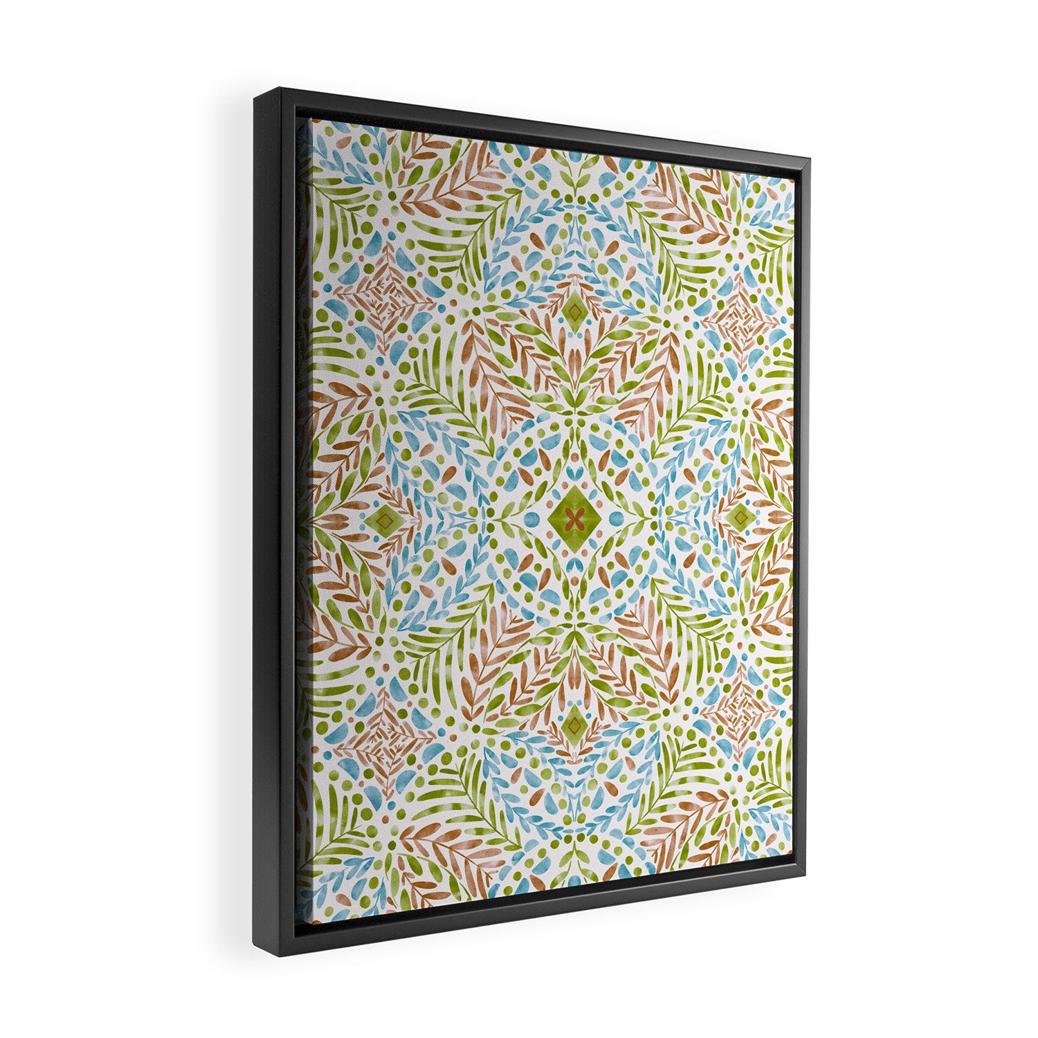 Natural Foliage Fusion G Framed Canvas Print Gallery Image 2