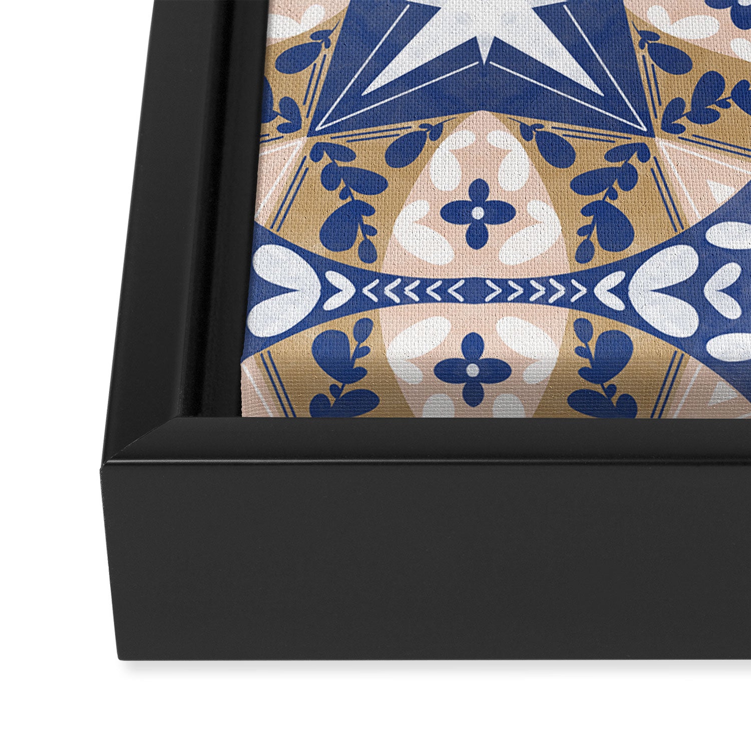 Nature Circular Tiles PB Framed Canvas Print Gallery Image 3