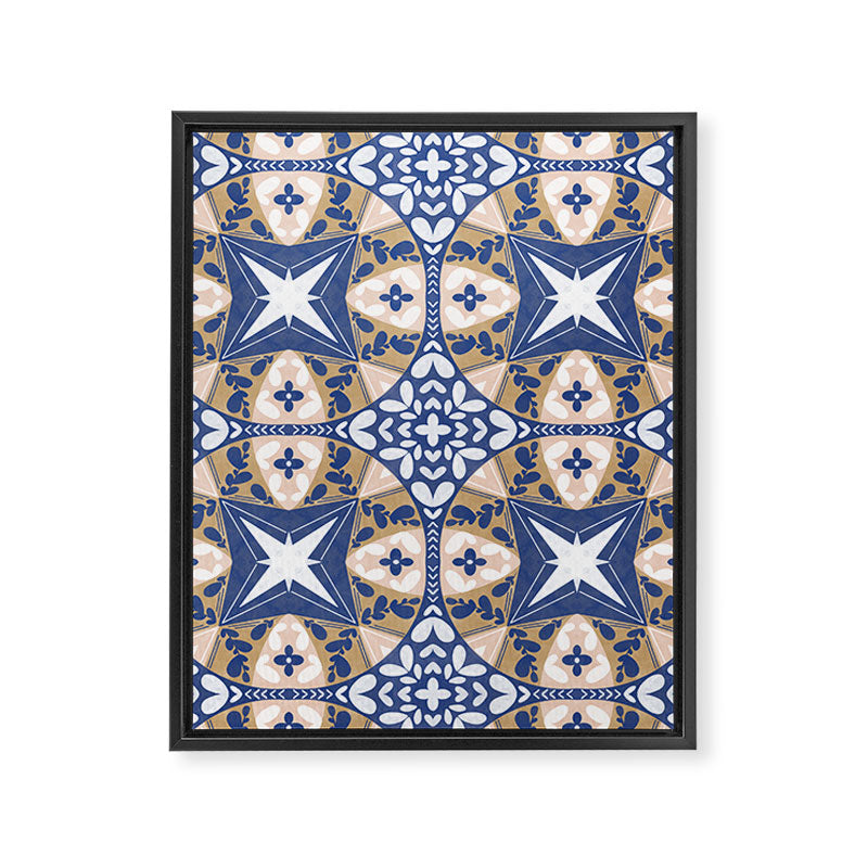 Nature Circular Tiles PB Framed Canvas Print Gallery Image 8