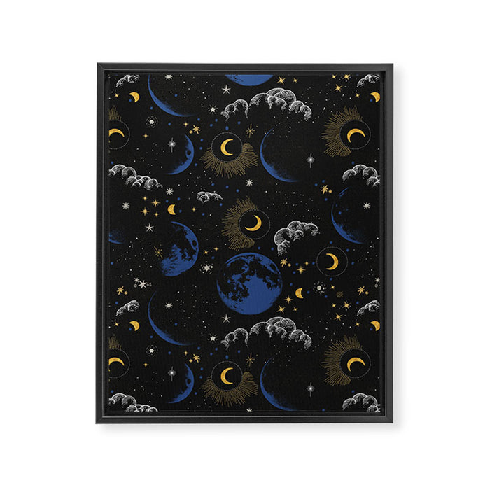 Night sky of stars 24 Framed Canvas Print Gallery Image 1
