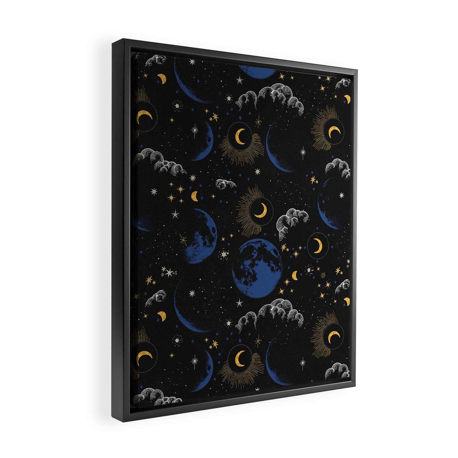 Night sky of stars 24 Framed Canvas Print Gallery Image 2