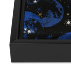 Night sky of stars abstract D Framed Canvas Print Gallery Image 3