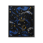 Night sky of stars abstract D Framed Canvas Print Gallery Image 8