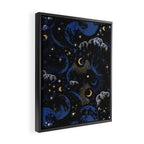 Night sky of stars abstract D Framed Canvas Print Gallery Image 2