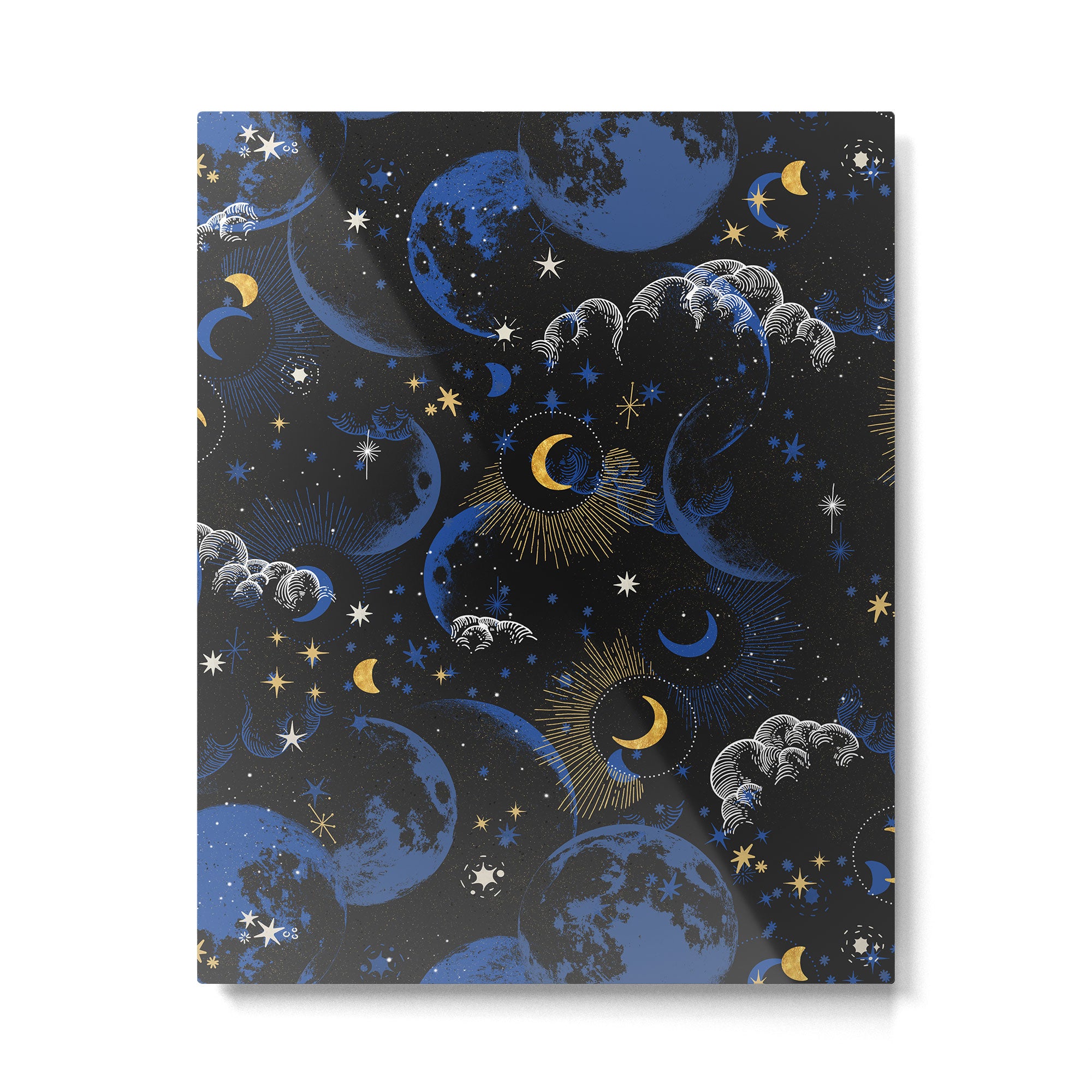 Night sky of stars abstract D Metal Print Gallery Image 6