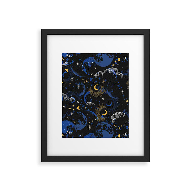 Night sky of stars abstract D Framed Art Print Gallery Image 6