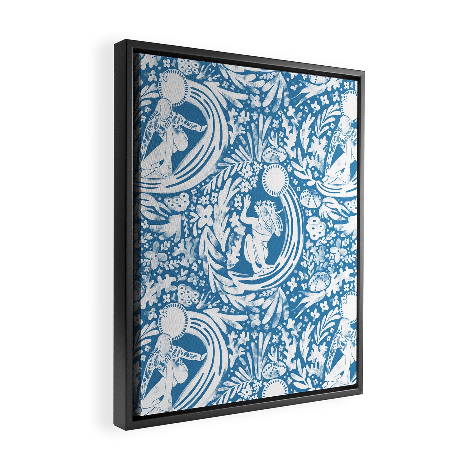 Oceanic Muses Dance Framed Canvas Print Gallery Image 2