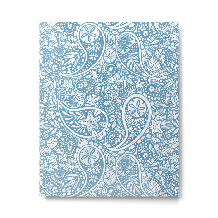 Oceanic Paisley Charm Metal Print Gallery Image 1