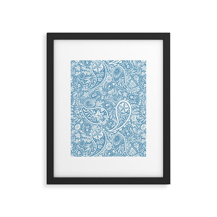 Oceanic Paisley Charm Framed Art Print Gallery Image 1