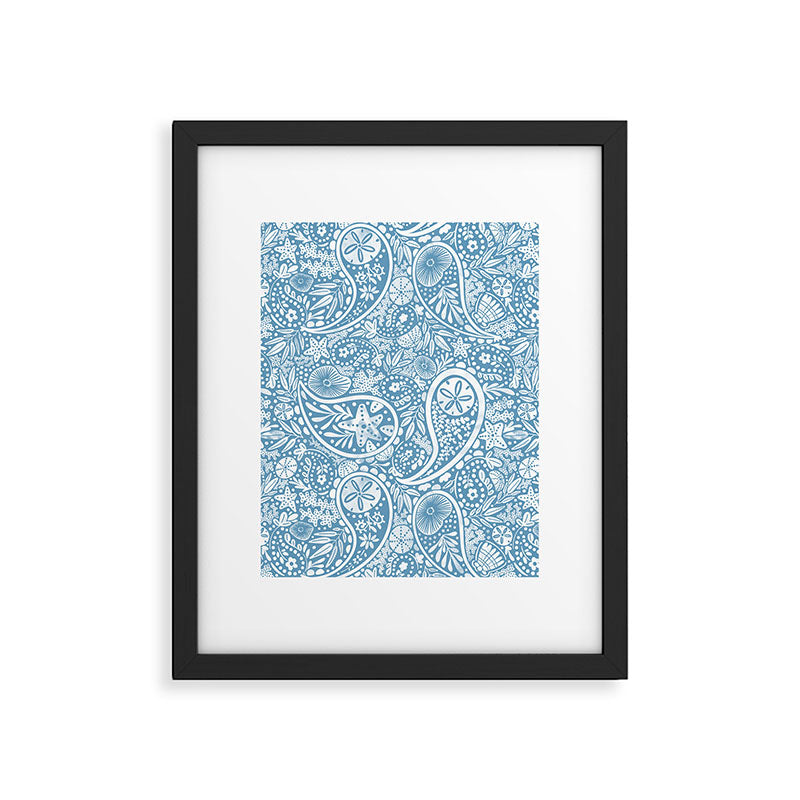 Oceanic Paisley Charm Framed Art Print Gallery Image 6