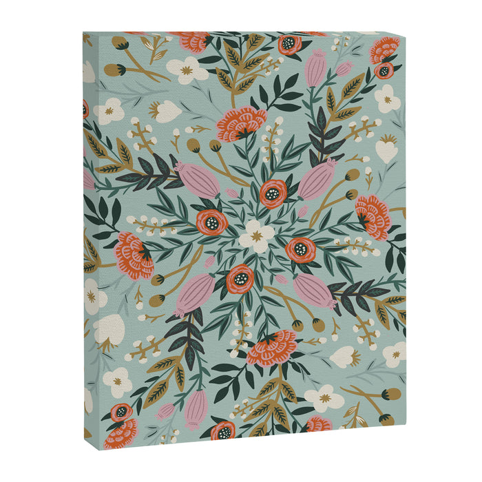 Painting blooming in circles Canvas Print Gallery Image 1