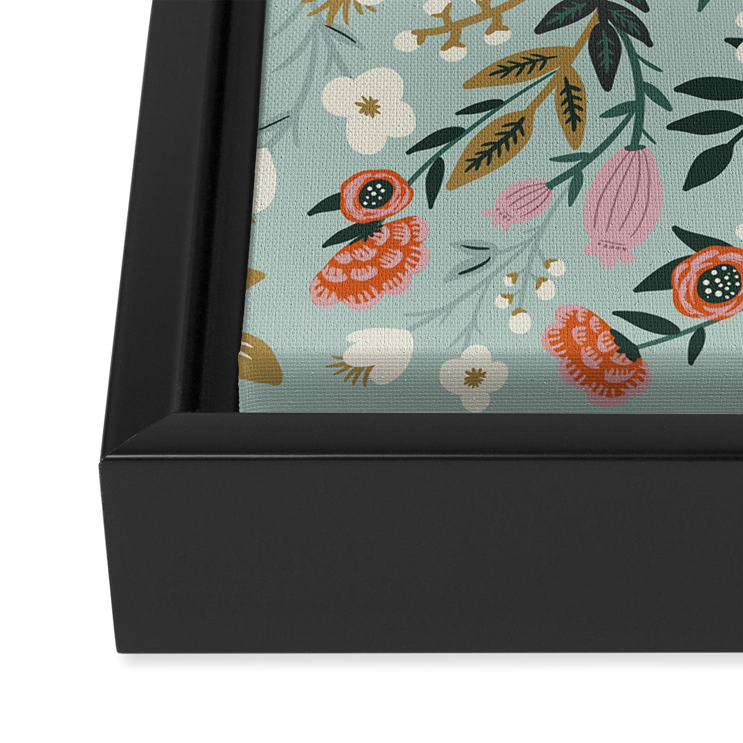 Painting blooming in circles Framed Canvas Print Gallery Image 3