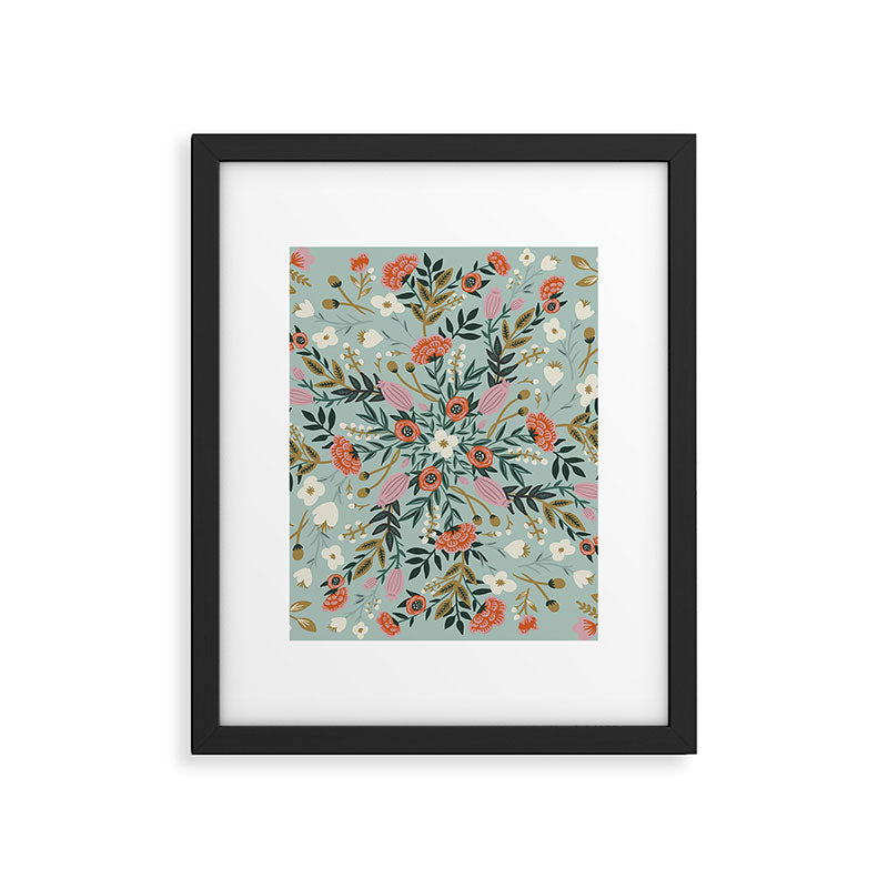 Painting blooming in circles Framed Art Print Gallery Image 6