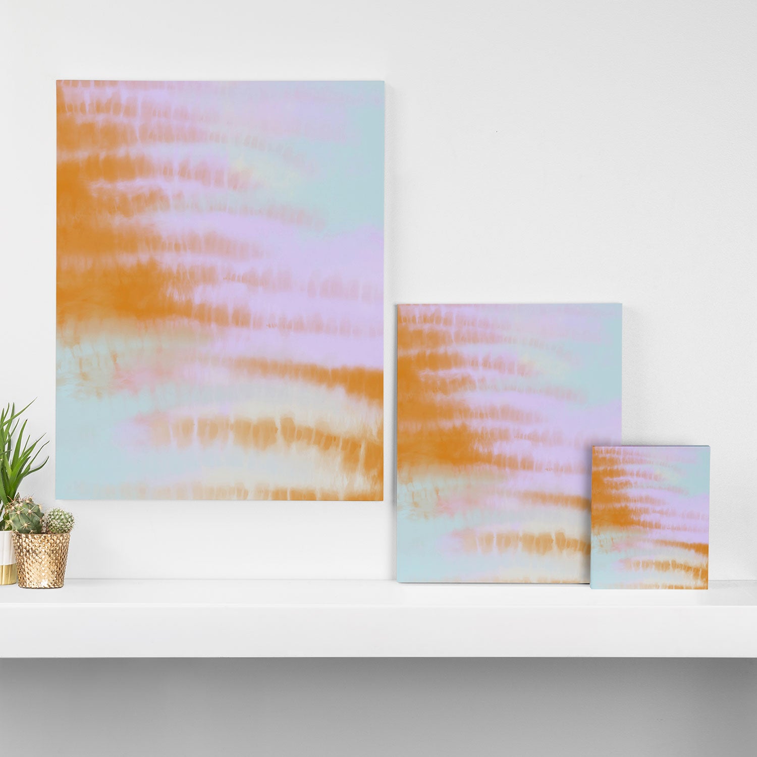 Pastel colors tie dye 71 Canvas Print Gallery Image 3