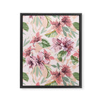 Pastel pink tropical bloom A Framed Canvas Print Gallery Image 8