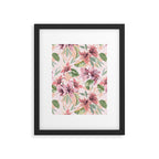 Pastel pink tropical bloom A Framed Art Print Gallery Image 6